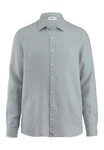 Hessnatur Outdoorhemd Regular (1-tlg) Grau/Hellblau/Hellgrau
