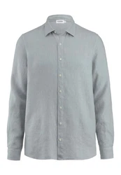 Hessnatur Outdoorhemd Regular (1-tlg) Grau/Hellblau/Hellgrau