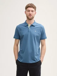 TOM TAILOR Poloshirt Blau/Hellblau/Grau
