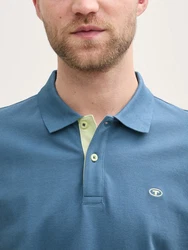 TOM TAILOR Poloshirt Blau/Hellblau/Grau
