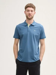 TOM TAILOR Poloshirt Blau/Hellblau/Grau
