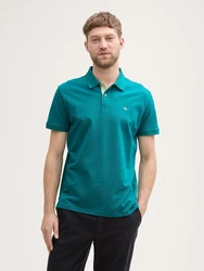 TOM TAILOR Poloshirt Grün/Türkis