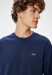 Sweatshirt Rundhalsausschnitt Mit Aufdruck