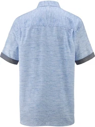 Babista Kurzarmhemd MILANZETTI Hellblau/Grau/Blau