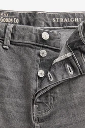 Next Straight-Jeans Authentic Straight Fit Hellgrau/Dunkelgrau/Grau