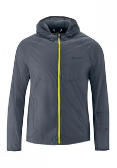 Maier Sports Softshelljacke M Feathery Herren Anorak Dunkelblau/Grau/Dunkelgrau/Gelb