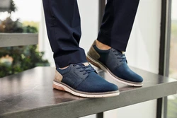 Rieker Slip-On Sneaker Schlupfschuh Hellblau/Dunkelblau/Blau