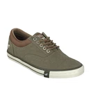 MUSTANG Sneaker Schnuerhalbschuh braun/khaki