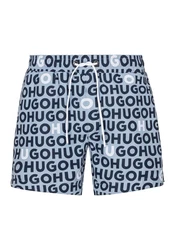 HUGO Badeshorts 'TORTUGA' Blau/Hellblau/Schwarz