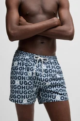 HUGO Badeshorts 'TORTUGA' Blau/Hellblau/Schwarz