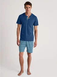 CALIDA Shorty Relax Imprint Blau/Dunkelblau/Türkis/Hellblau