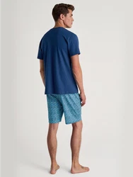 CALIDA Shorty Relax Imprint Blau/Dunkelblau/Türkis/Hellblau