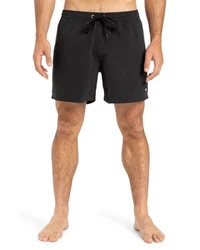 QUIKSILVER Badeshorts 'SOLID 15' Schwarz/Dunkelgrau/Khaki