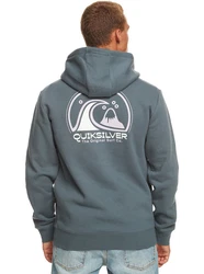 Quiksilver Kapuzensweatshirt Clean Circle Hellgrau/Blau/Grau/Dunkelgrün/Dunkelgrau