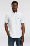 Gant Kurzarmhemd REG CLASSIC OXFORD STRIPE SS SHIRT Weiß/Creme/Hellblau