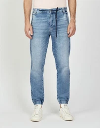5-Pocket-Jeans 94MILO mit partiellem Gummibund