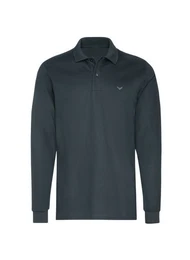 Poloshirt Langarm Poloshirt mit Armbndchen (1-tlg)