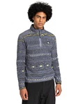 Quiksilver Sweatshirt Aker Hellblau/Lila/Schwarz/Grau/Orange/Gelb/Braun