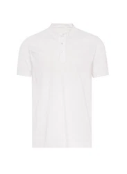 Trigema Poloshirt mit Stehkragen Weiß/Creme