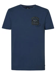 Petrol Industries T-Shirt Palmetto Blau/Dunkelblau