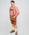 HOFGLANZ Shorts Braun/Beige/Rot