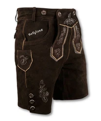 HOFGLANZ Shorts Dunkelbraun/Hellblau/Braun/Blau