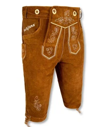 HOFGLANZ Shorts Braun/Dunkelrot
