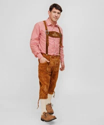 HOFGLANZ Shorts Braun/Dunkelrot