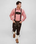 HOFGLANZ Shorts Rosa/Braun/Dunkelrot