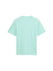TOM TAILOR T-Shirt mit Logo Stickerei Grün/Hellgrün