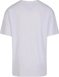 URBAN CLASSICS T-Shirt Organic Oversized Rib Tee Lila/Grau/Weiß