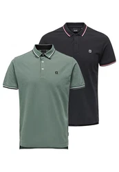 ONLY & SONS Poloshirt Onsefletcher Dunkelgrün/Grün