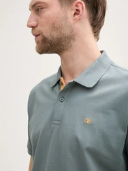 TOM TAILOR Poloshirt Grün/Türkis