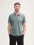 TOM TAILOR Poloshirt Grün/Türkis