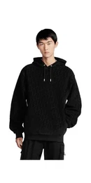 Rundhalspullover Oblique Kapuzenpullover Schwarz Herren