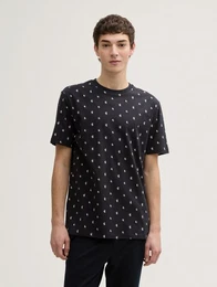 T-Shirt Alloverprint T-Shirt aus Baumwolle