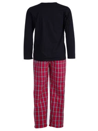 Schlafanzug Pyjama Set Langarm - Karo