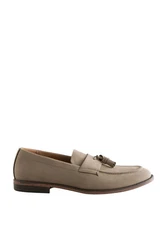 Next Slipper mit Quastendetail Loafer Beige/Khaki/Braun/Grau