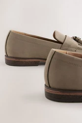 Next Slipper mit Quastendetail Loafer Beige/Khaki/Braun/Grau
