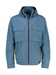 LERROS Outdoorjacke Blouson mit abnehmbarer Kapuze Blau/Grau/Hellblau