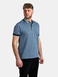 Lacoste Poloshirt Monogramm Polo Blau/Hellblau