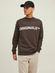 Jack & Jones Sweatshirt 2er-SET Rundhals Pullover mit ORIGINALS Print (6695) Braun (6695)
