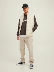 Jack & Jones Sweatshirt 2er-SET Rundhals Pullover mit ORIGINALS Print (6695) Braun (6695)