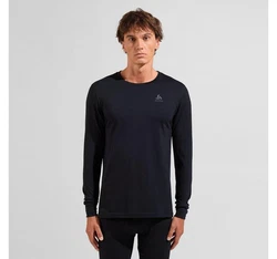 Odlo Langarmshirt BL TOP Crew Neck L/S Merino schwarz (111602)