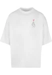 Merchcode T-Shirt K Heart Huge Tee Weiß/Grau/Rosa/Creme