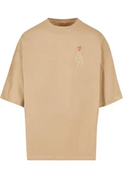 Merchcode T-Shirt K Heart Huge Tee Khaki/Beige/Braun/Gold