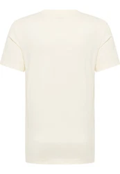 MUSTANG Kurzarmshirt Style Austin Weiß/Orange/Creme/Rot