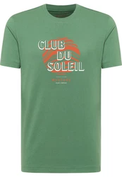 MUSTANG Kurzarmshirt Style Austin Grün/Dunkelgrün/Türkis