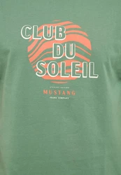 MUSTANG Kurzarmshirt Style Austin Grün/Dunkelgrün/Türkis