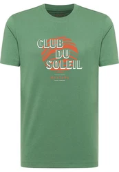 MUSTANG Kurzarmshirt Style Austin Grün/Dunkelgrün/Türkis